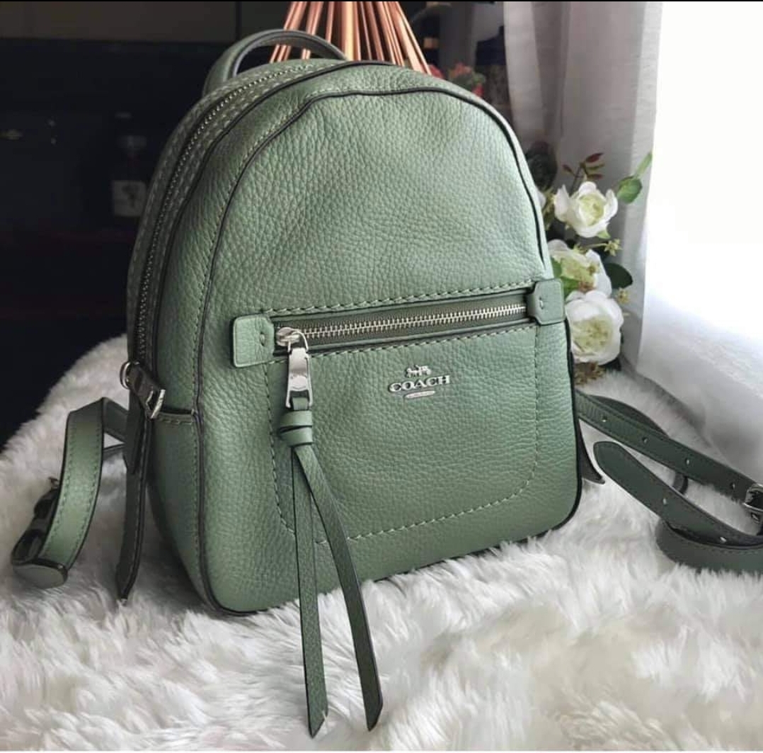 Coach F30530 Andi Zip Convertible Backpack in Clover Refined Pebble Leather  - Women's Backpack | Lazada PH