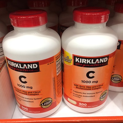 100 Authentic Kirkland Signature Vitamin C 1000 Mg 500 Tablets Expiration 24 Lazada Ph