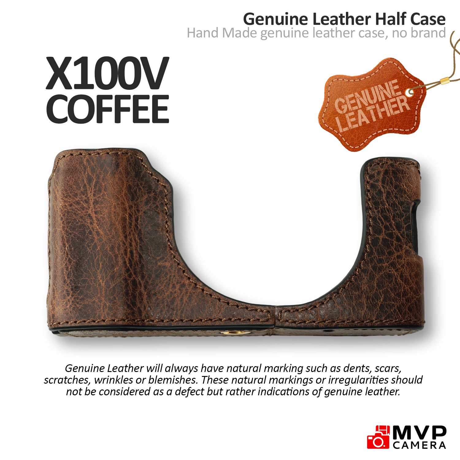 Custodia Protettiva In Pelle Shelv Mezza Borsa Per Fujifilm Fuji X100VI Accessori Per Fotocamere Custodia Protettiva Per Tracolla - Foto 4