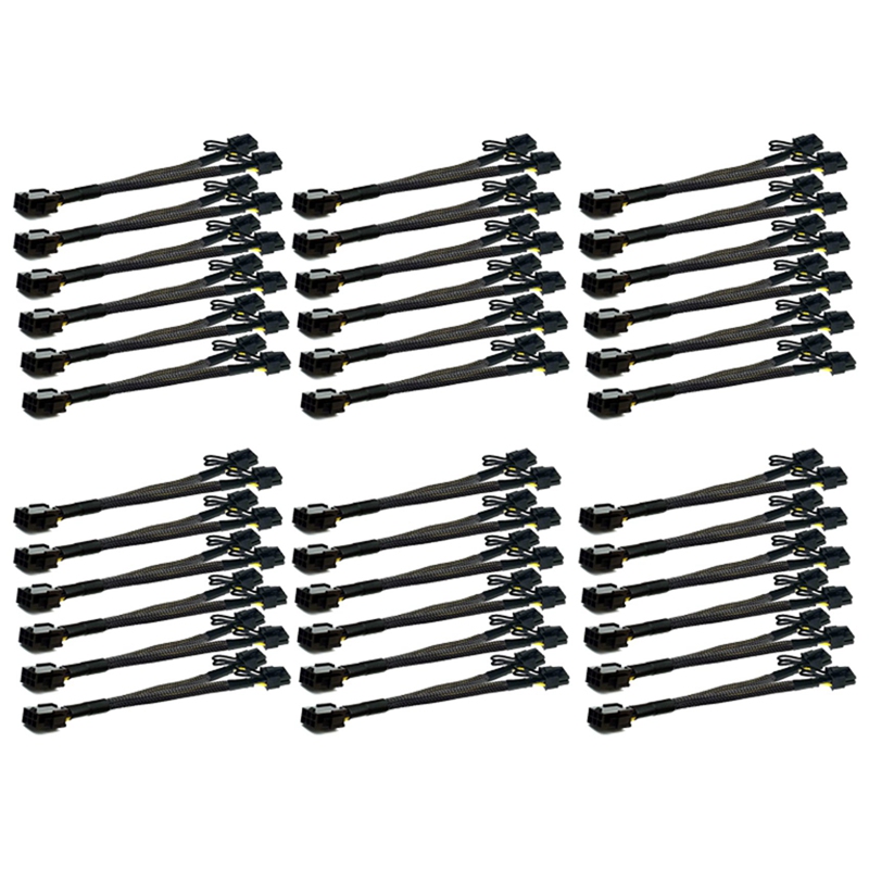 36x PCI-E 6 Pin to Dual PCIe 8 Pin (6+2) Image Card PCI Express Power ...