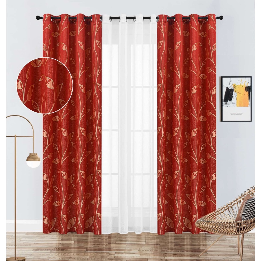 1PC KAWAYI BROCADE CURTAIN WITH RING Lazada PH