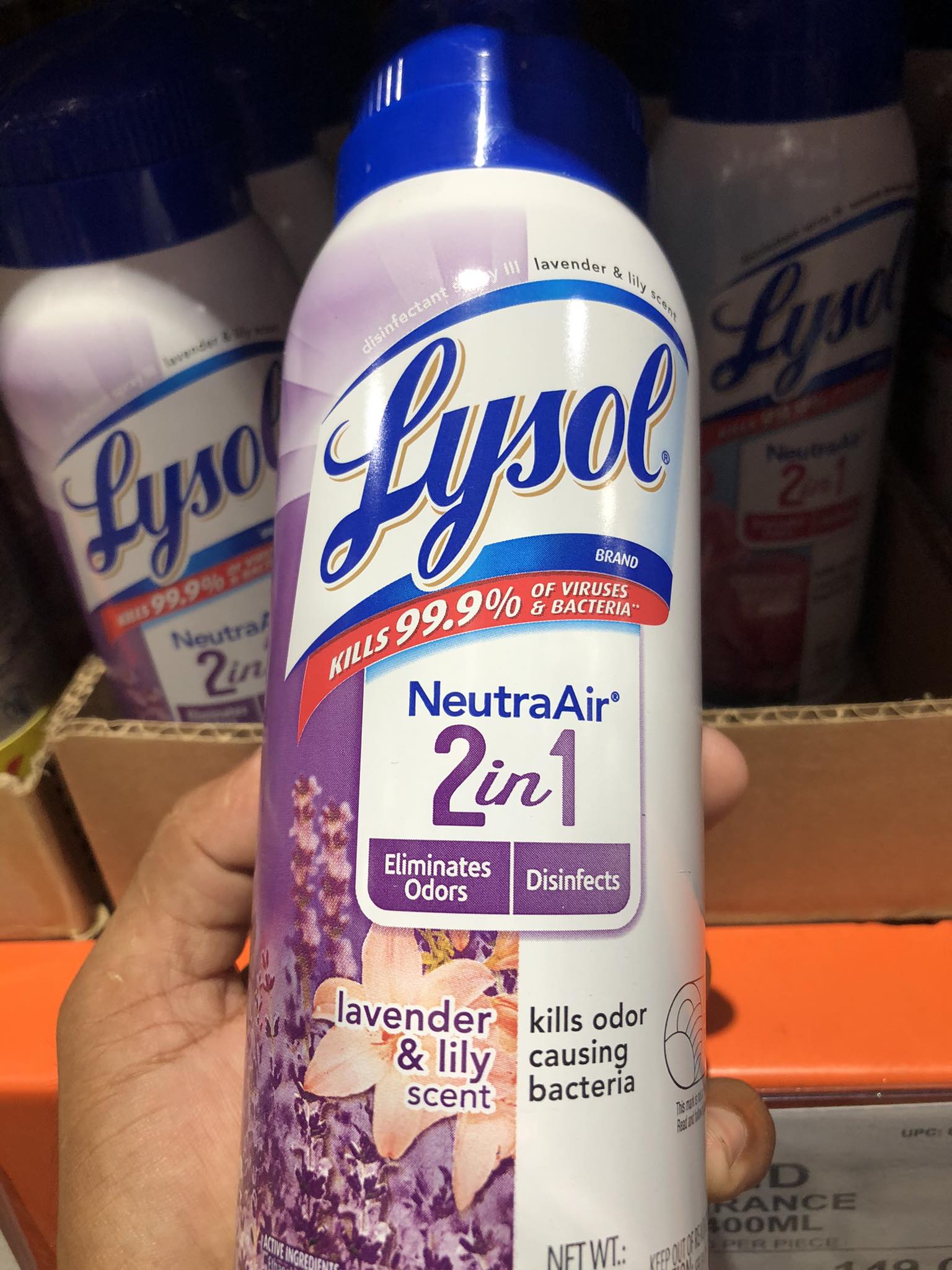 Lysol Neutra Air Disinfectant Spray ( Summer Breeze Lavender & Lily ...