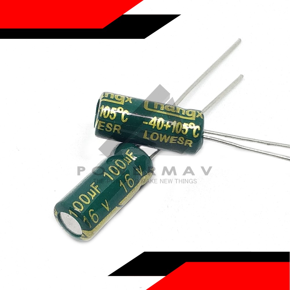 2pcs original 100uf 16v capacitor New Aluminum Electrolytic Capacitors