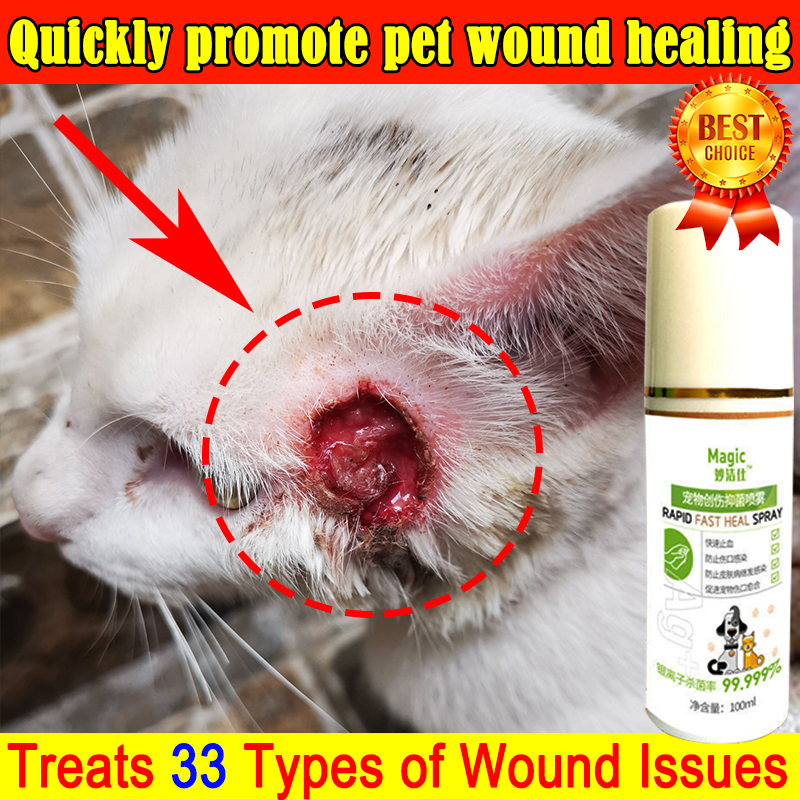 😻Recommended by veterinarians😻 fresh wound spray pets can lick Infected  wounds, fresh wound spray, pets, infected wounds, purulent wounds, good to  use, wounds heal very quickly, kill germs dog wound healing medication （