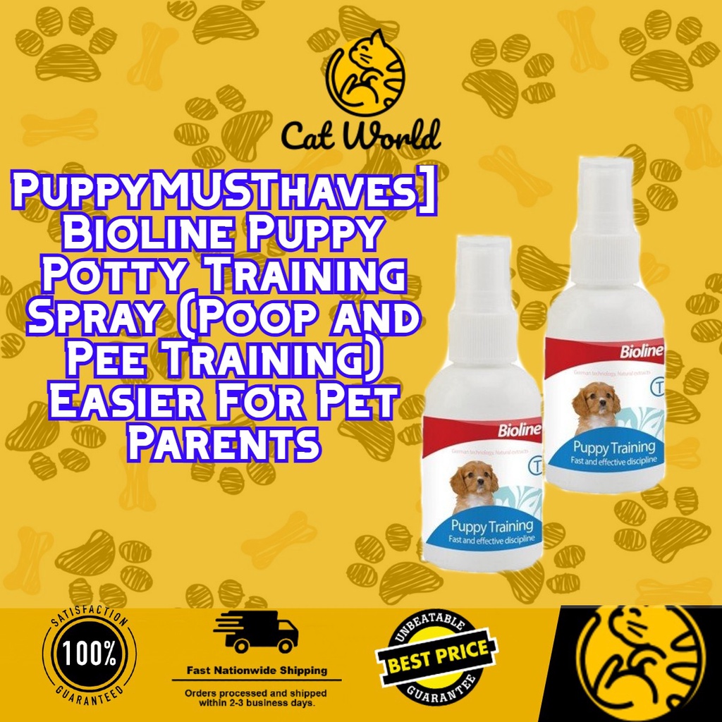 [PuppyMUSThaves] Bioline Puppy Potty Training Spray (Poop and Pee