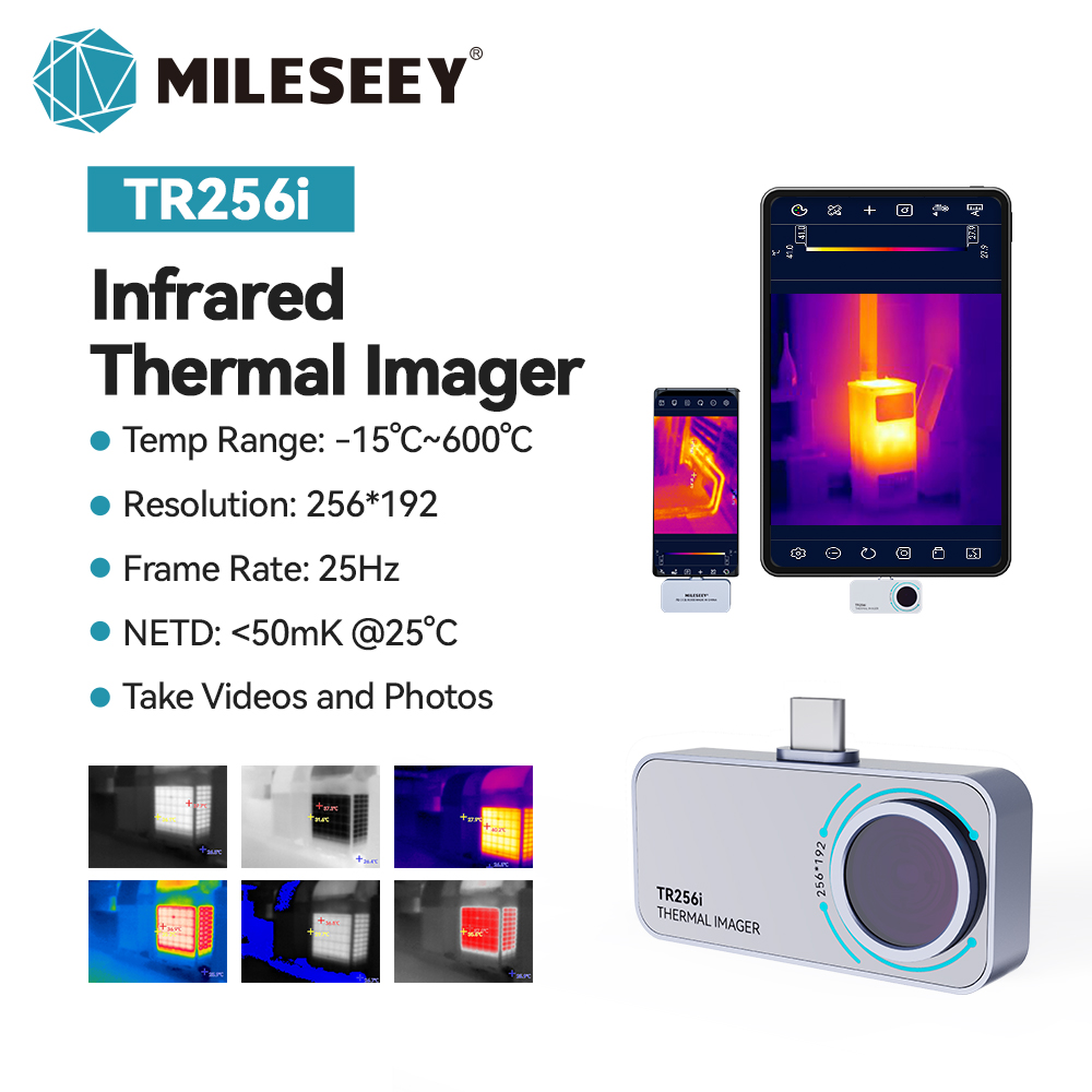 Mileseey Mini Thermal Imaging Camera TR256i with App for Android