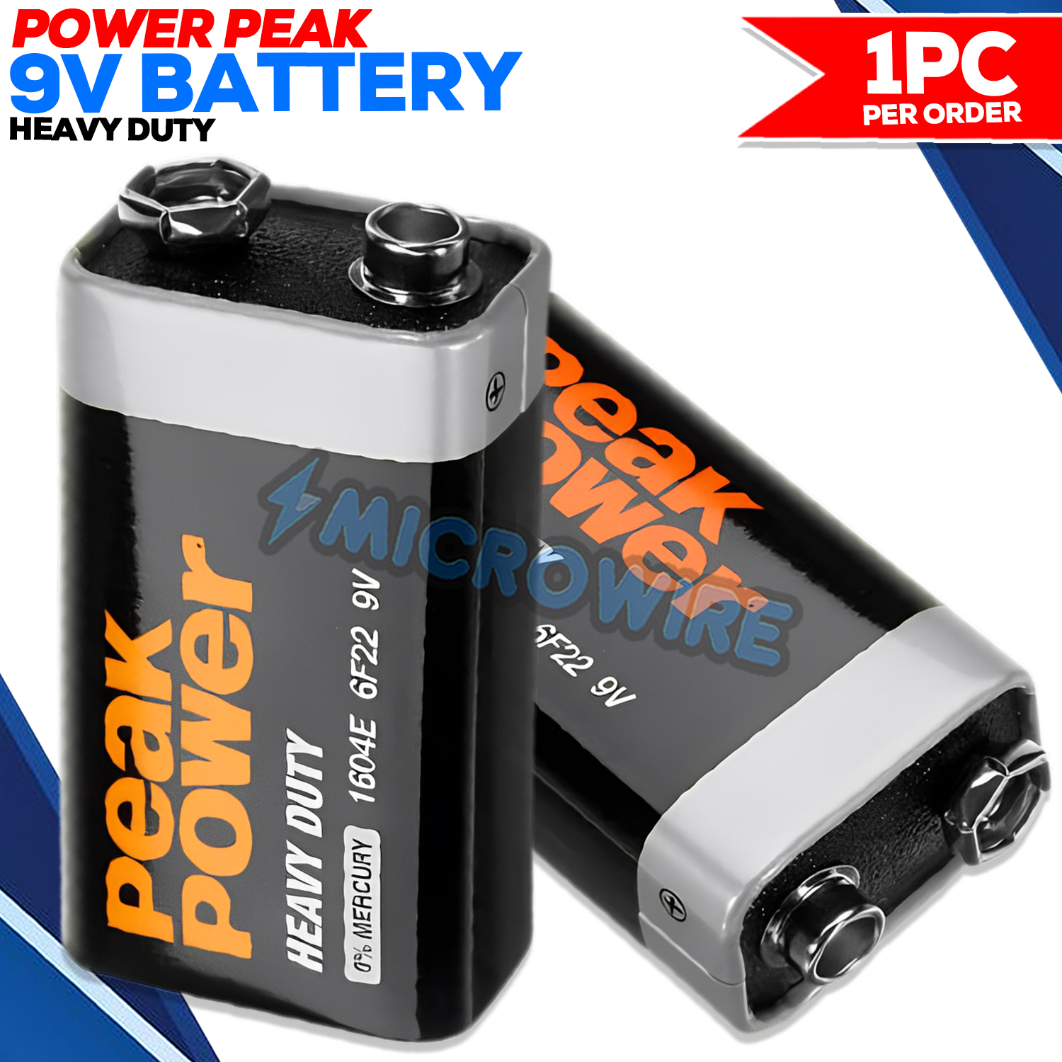 Original 9V battery PEAK POWER 9 VOLTS 9 VOLT ITEM IS BRAND NEW LIMITED STOCKS ORIGINAL STOCK
