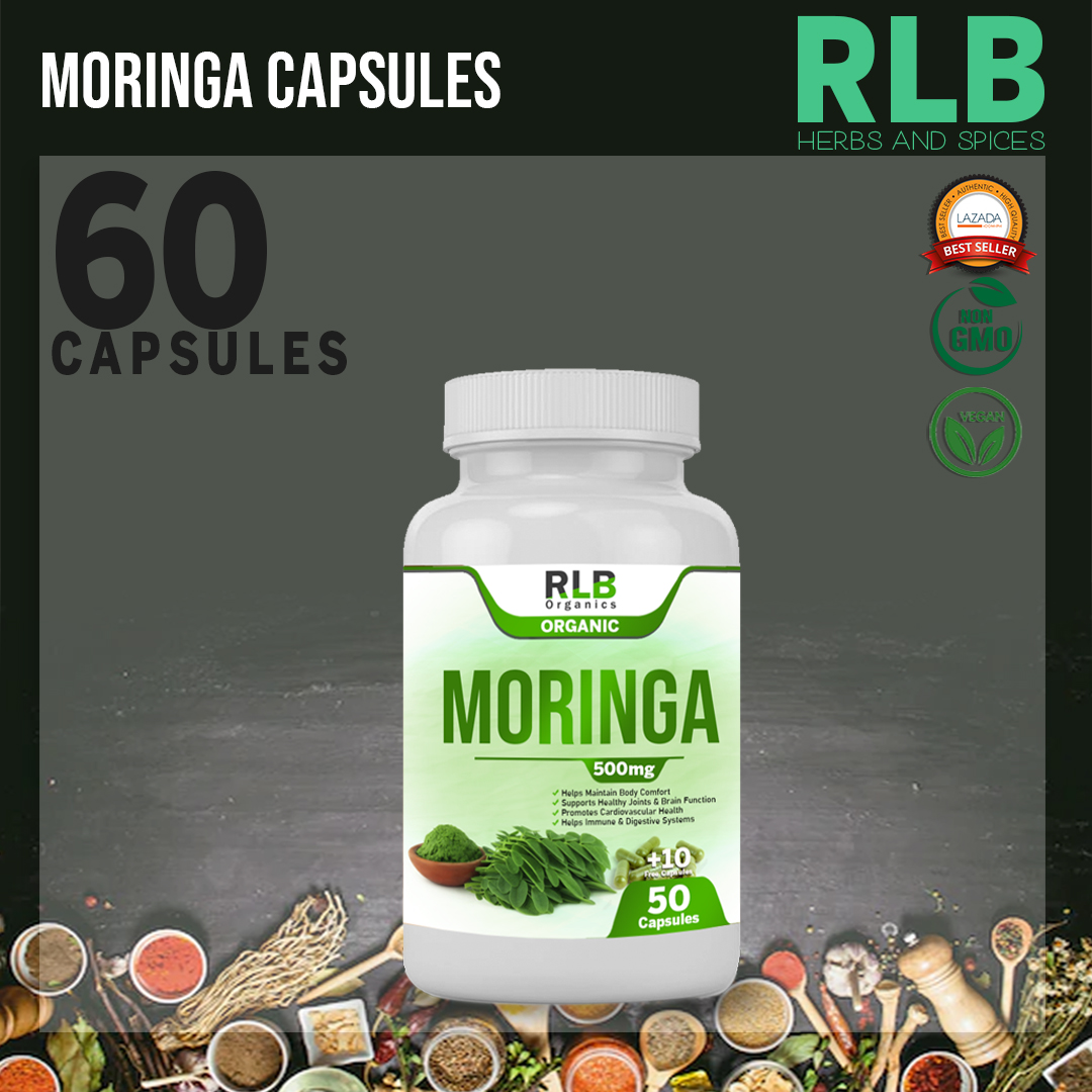 Pure Organic Natural Malunggay Capsules (60 Capsules) Malunggay Nutrient Rich Antioxidant