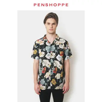 relaxed fit resort shirt