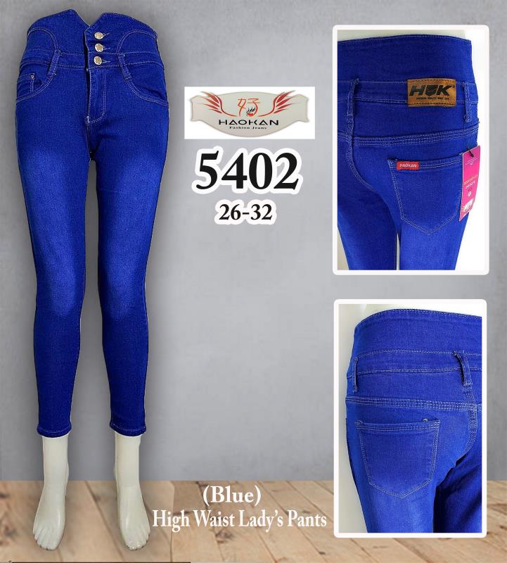 Haokan #HW3402 High Waist, 3 Button, 8 Button, Streachable Women Pants High  Quality