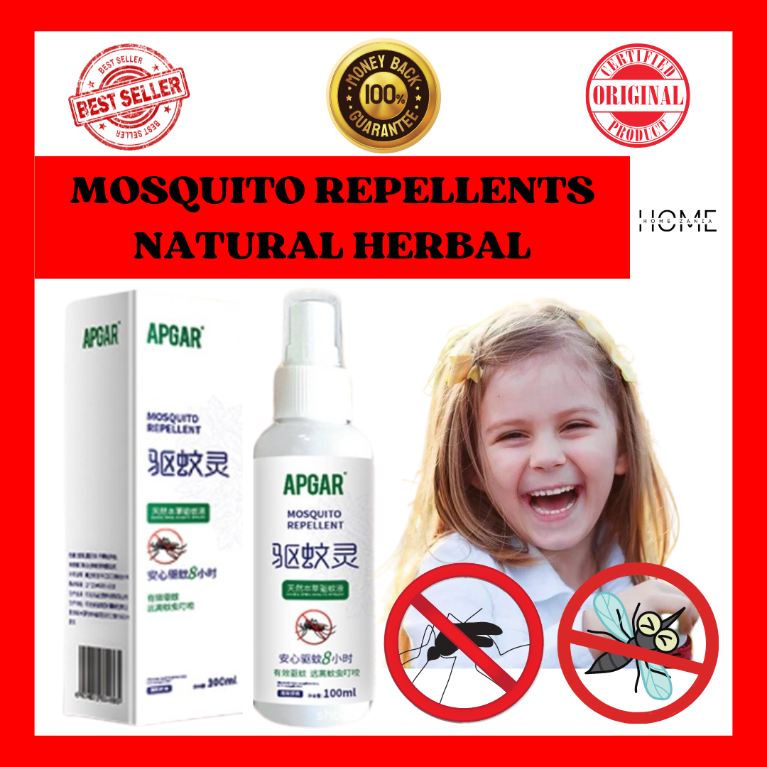 🔥100 AUTHENTIC APGAR Mosquito Repellents 100ml🔥100 Natural Herbal Mosquito Repellent, Liquid