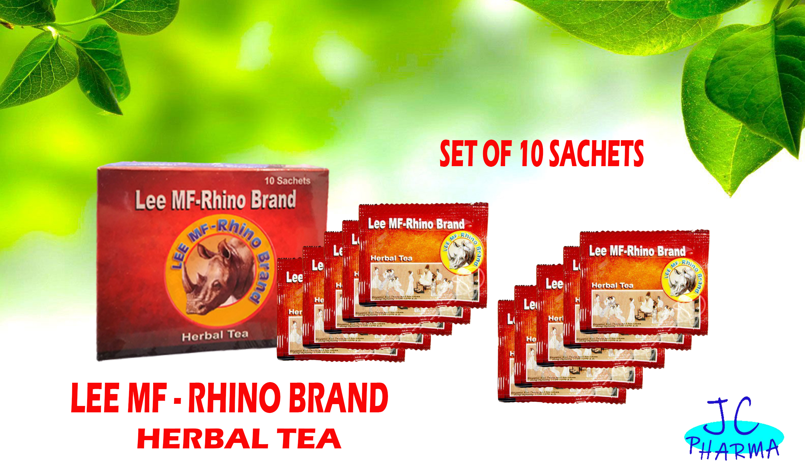 Authentic Lee MF Rhino Brand Herbal Tea 1 box (10 sachets) Lazada PH