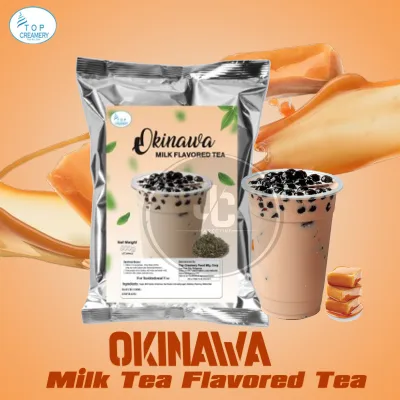 Top Creamery Food Mfg. Corp™ Okinawa Milk Tea Powder 500g | Okinawa Milk Tea 500g | Instant Powdered Milk Tea Drink | Okinawa Milk Tea 500g | Instant Powdered Milk Tea Drink | Taro Milk Tea 500g | Instant Powdered Milk Tea Drink| | Milktea Powder Rece