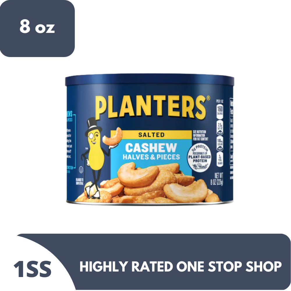 Planters Salted Cashews Halves & Pieces 8 oz Lazada PH