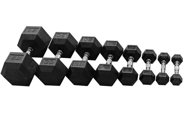 hex dumbbell set