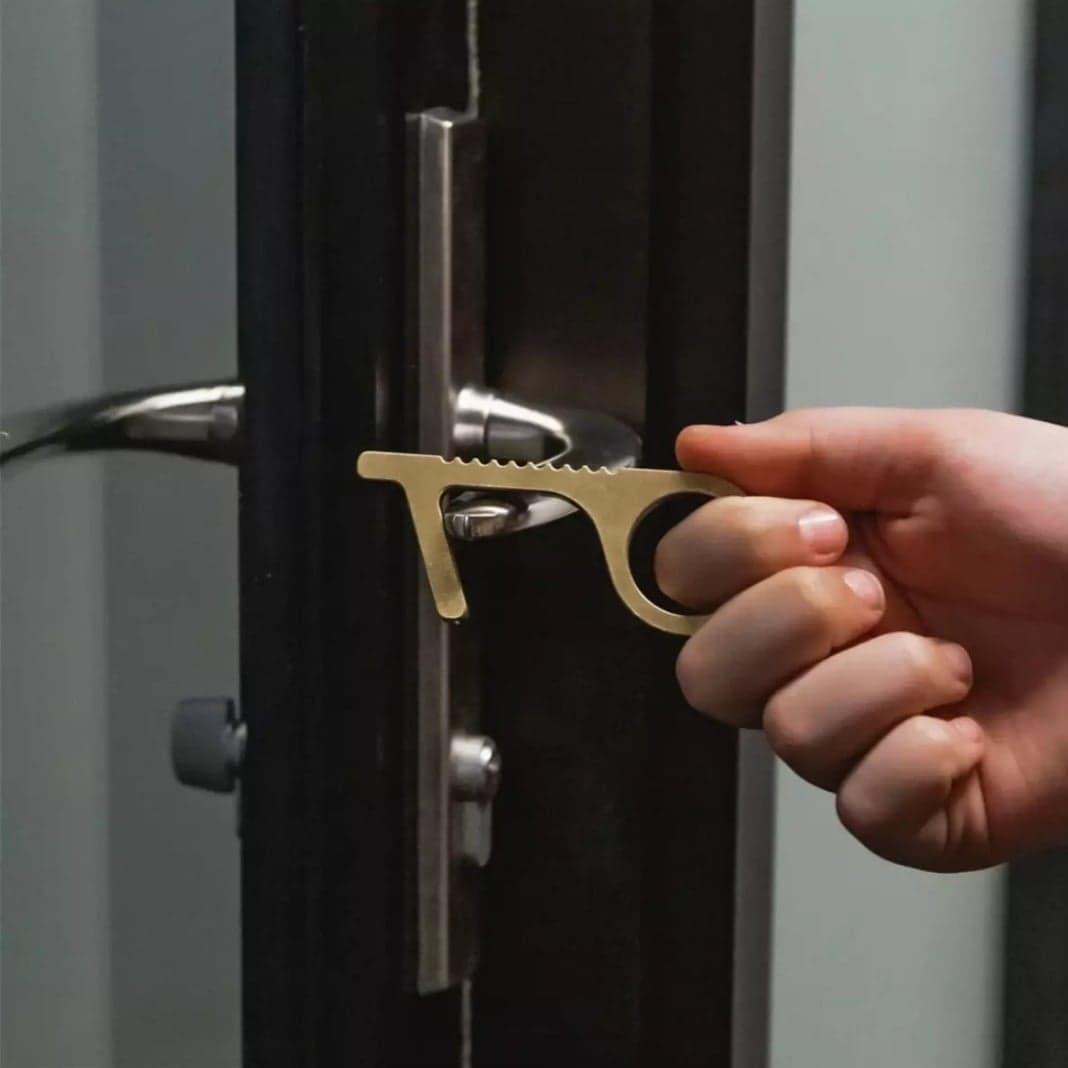 Hand Non-Contact EDC Door Opener Zinc Alloy Portable Hygiene Elevator Handle Key 