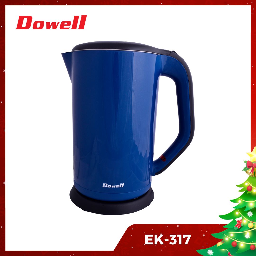 Dowell Electric Kettle EK317 1.7L Water Double Wall protection