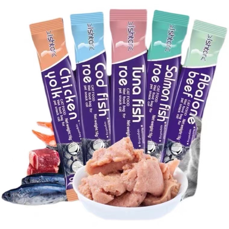 【Buy 10 Get 13】15g Cat Treats Cat Food Fresh Wet Food Pet Snacks