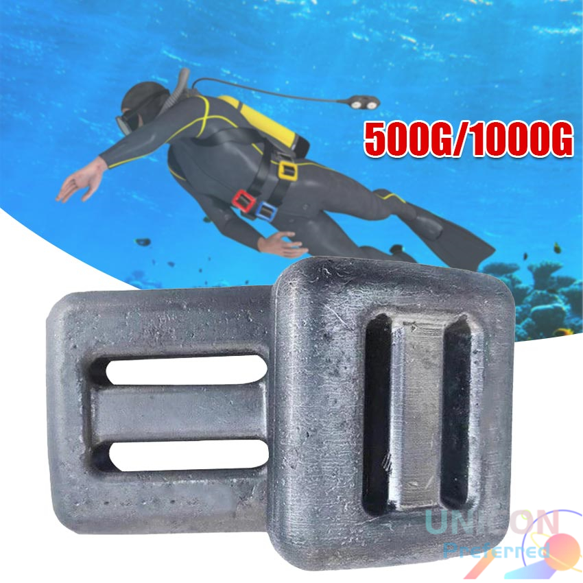 500g / 1kg Scuba Weights Lead Sinker for Fishing Freediving Fishing ...