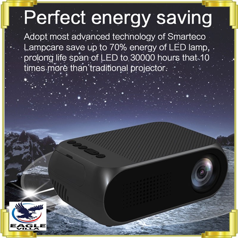Mini proyector LED YG320 - Screen Beamer Home Media Player