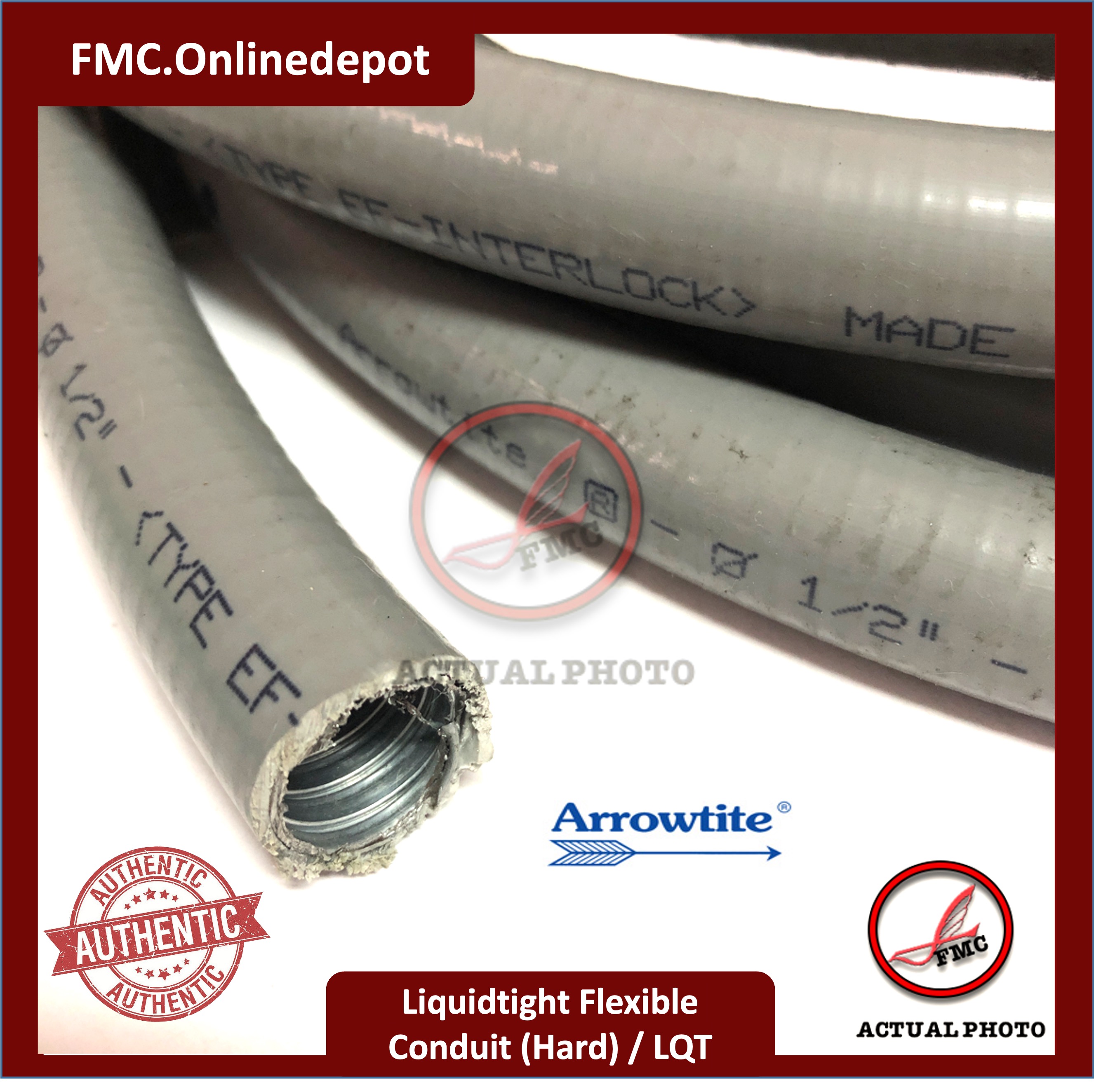 Arrowtite - LQT Flexible Conduit (Hard) 100 feet / 3…