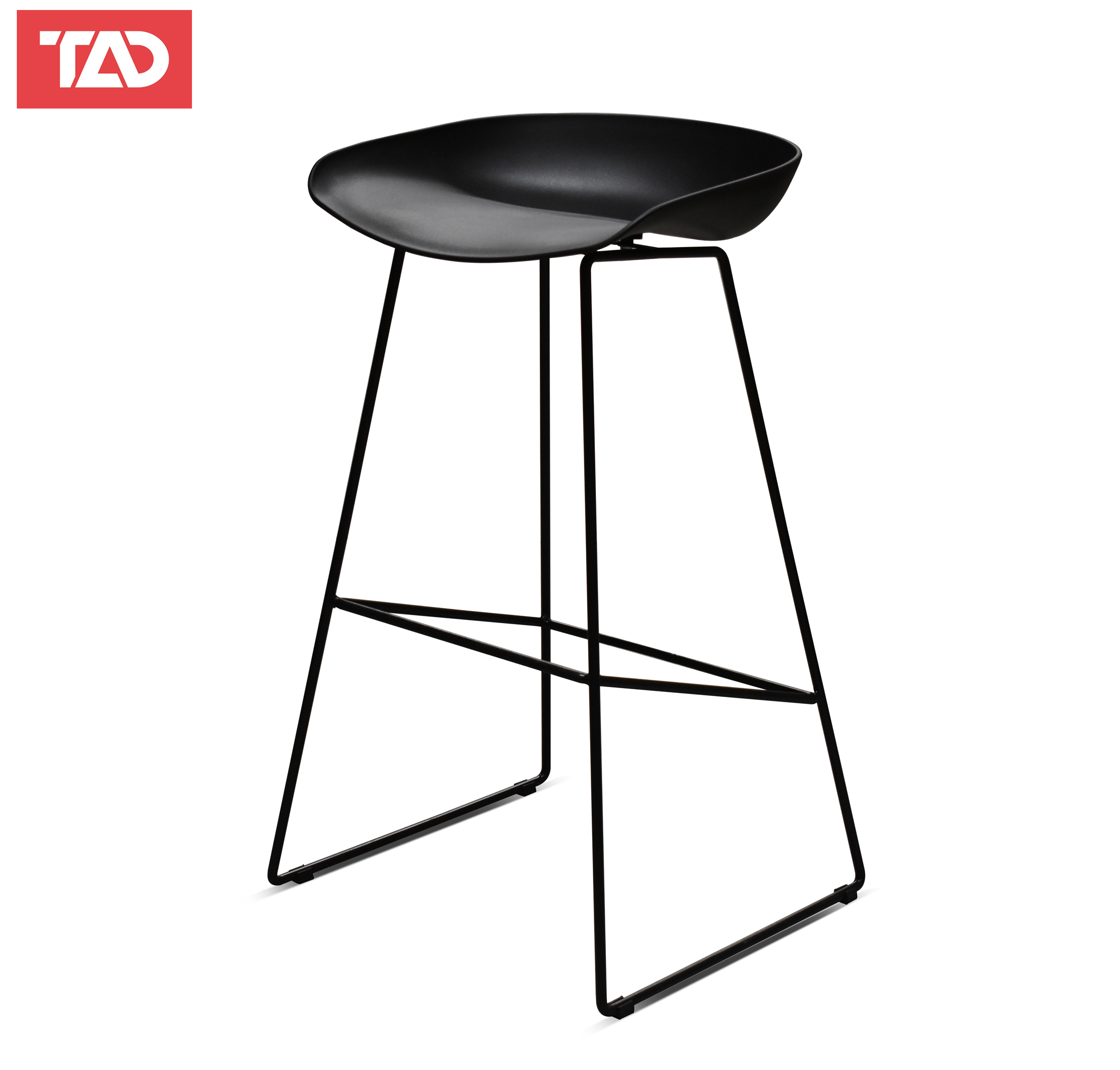 TAD GRIND Modern Simple Chair Stool, Minimalist Bar Stool Chair