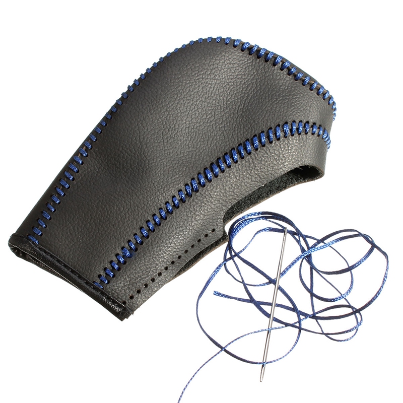 Car Gear Shift Knob Cover Transmission HandStitched DIY Brake Cover