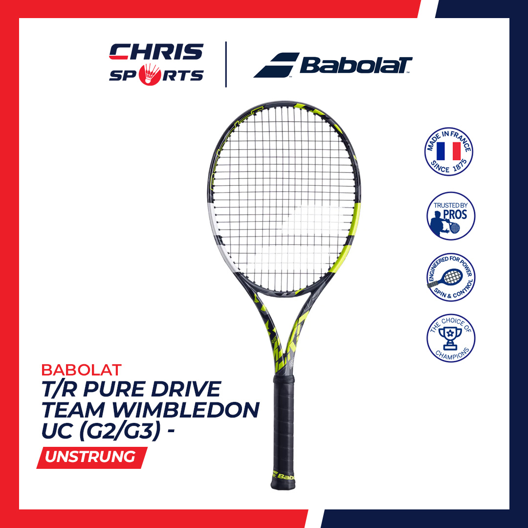 Babolat T/R Pure Drive Team Wimbledon UC (G2/G3) - Unstrung