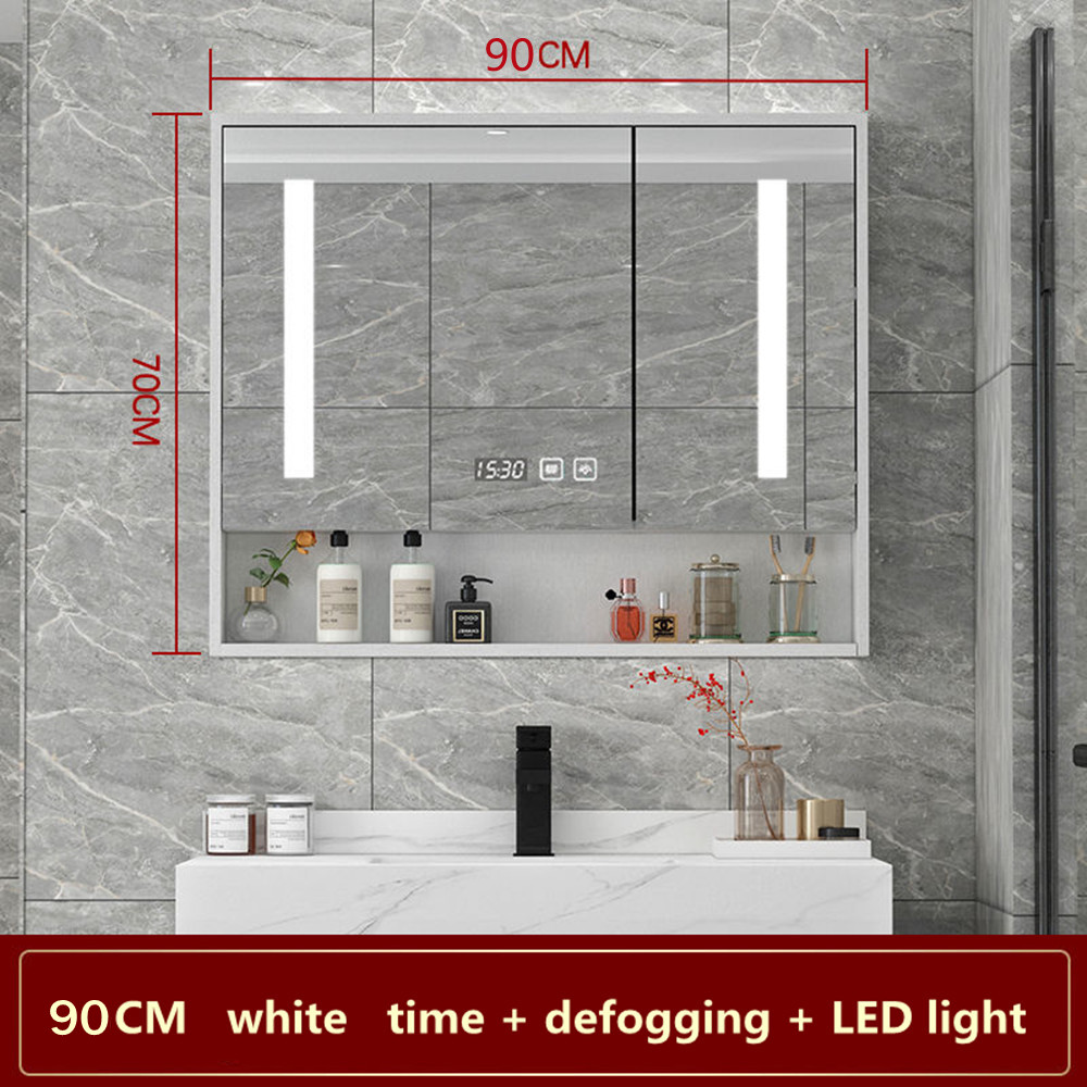 [COD]Spot multilayer solid wood smart mirror waterproof and