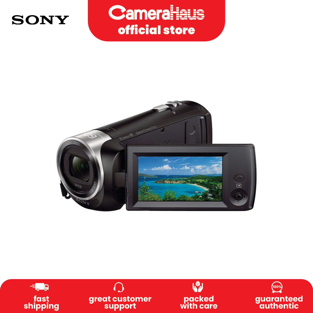 Sony HDR-CX405 HD Handycam 1080P Video Capture 60 Fps Frame Rate