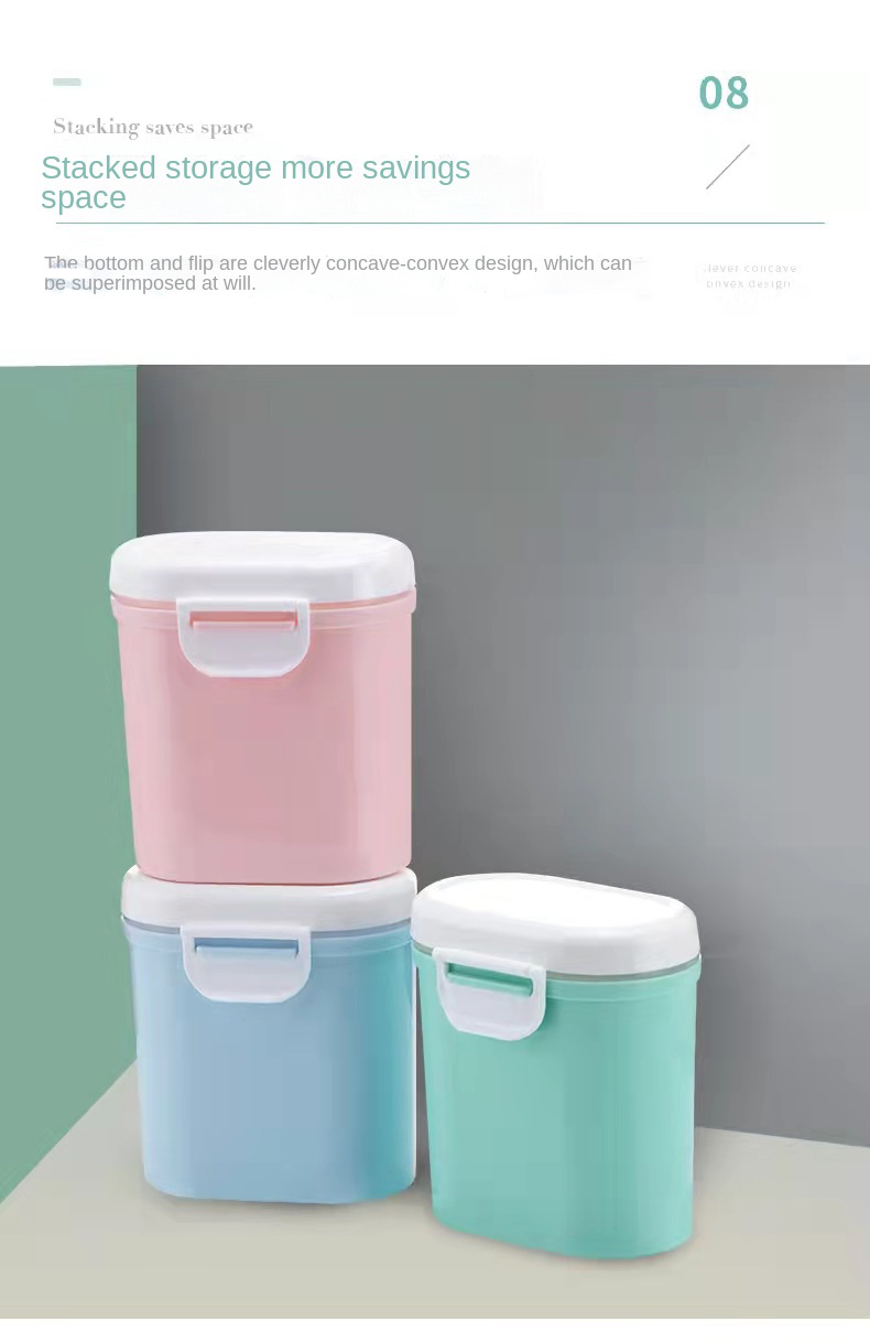 Baby Milk Powder Storage Box, Portable Milk Storage Case, Food