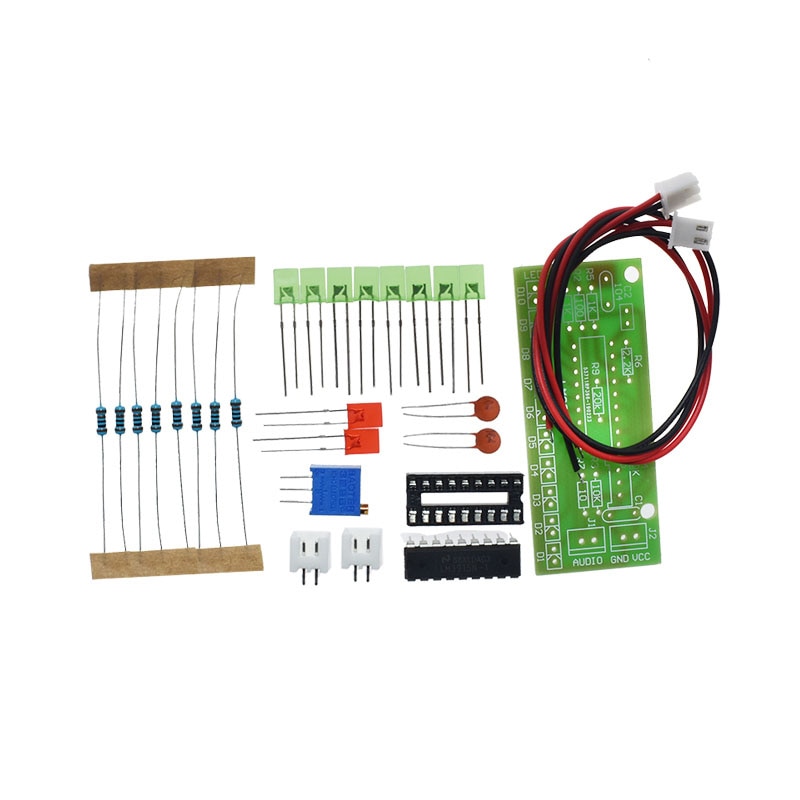 LM3915 DC 9V-12V 10 LED Sound Indicator Kit DIY
