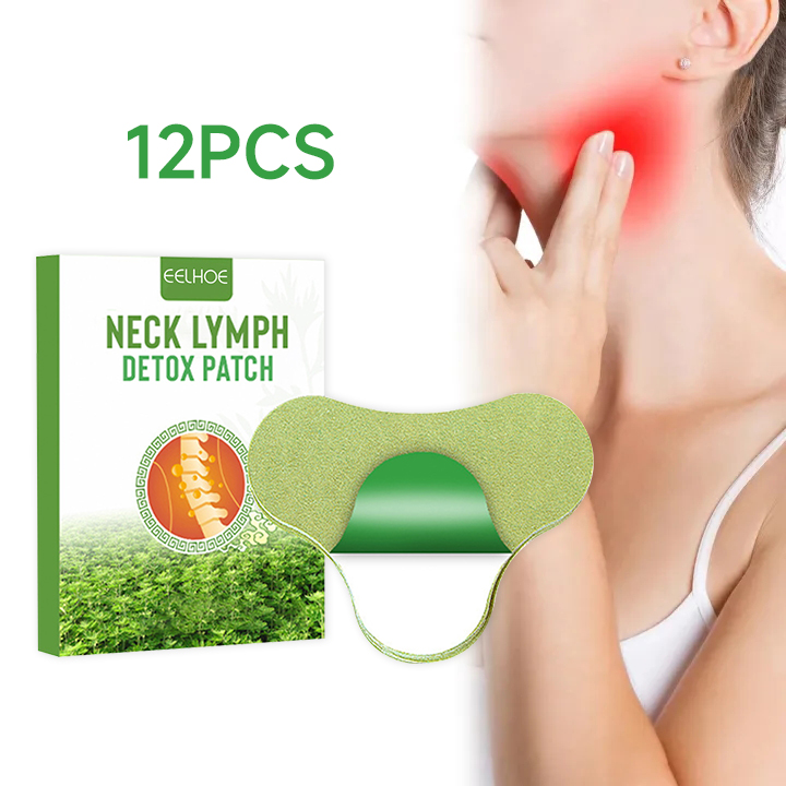 【Original】 12Pcs/Bag Lymph Nodes Detox Patch Underarm Chest Neck Lymphatic Drainage Plaster Neck
