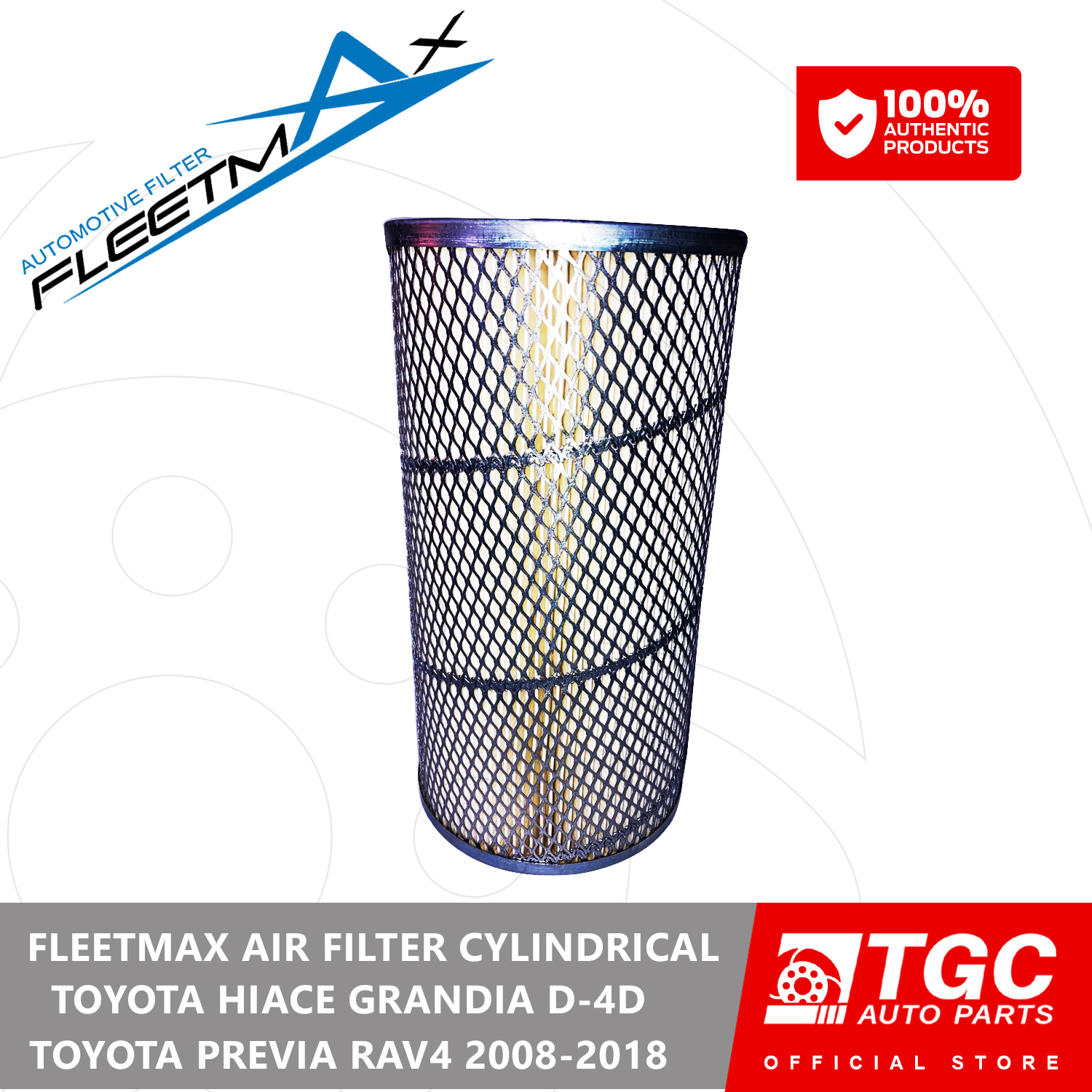 Fleetmax Air Filter / Air Cleaner Toyota Hi-Ace Grandia Foton View 2.8 ...