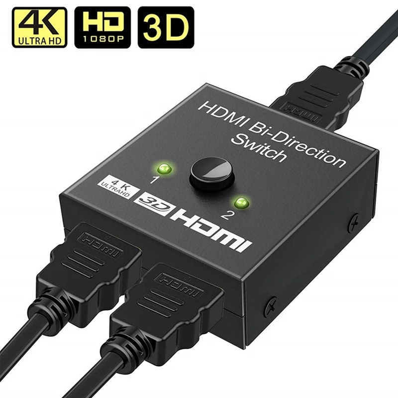 HDMI 2 Input To 1 Output Switch HDMI Splitter Two-way HDMI Switcher
