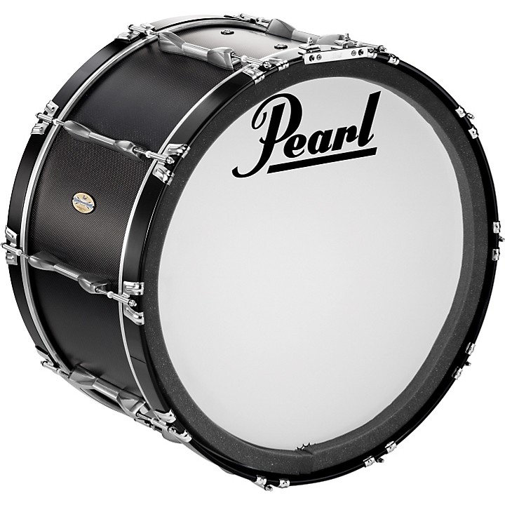 Pearl Carbonply Marching Bass Drum 16X14 Inches with 6ply Maple Shell  Aluminum Alloy Tension Casings, JG Superstore