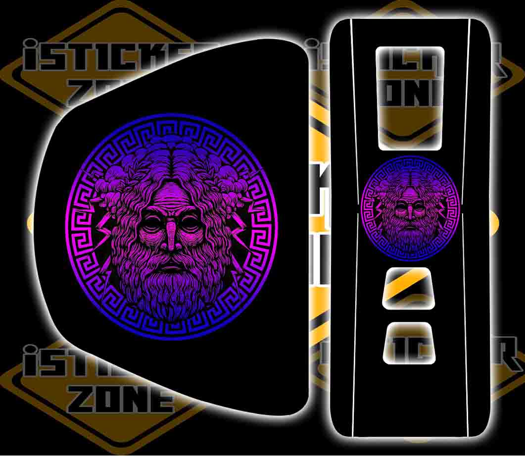 geek bar pulse strawberry colada Aegis X Skins Zeus design | High Quality Vinyl Skins | isticker zone