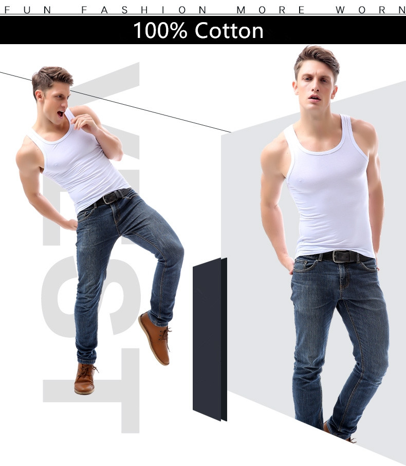 Mens Adult White Sando Shirt Good 