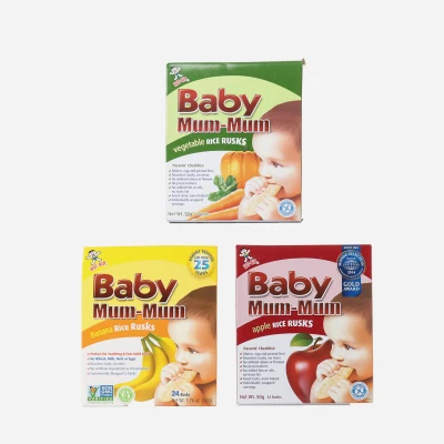 Baby Mum-Mum 3-Pack Rice Rusks Variety Set – Assorted Flavors