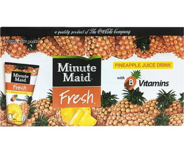 Minute Maid Pineapple Juice 200ml X 10pcs Lazada Ph 5188