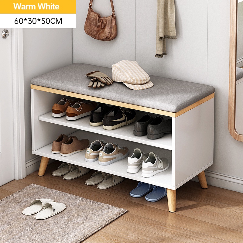 【Shoe stool】 Shoe stool shoe locker shoe rack cushion pad Multi ...