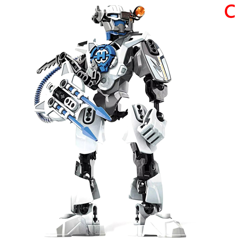 Yitn ดาวนักรบทหาร Bionicle ฮีโร่โรงงานหุ่นยนต์รูปอาคารบล็อกของเล่นรุ่น สี C
