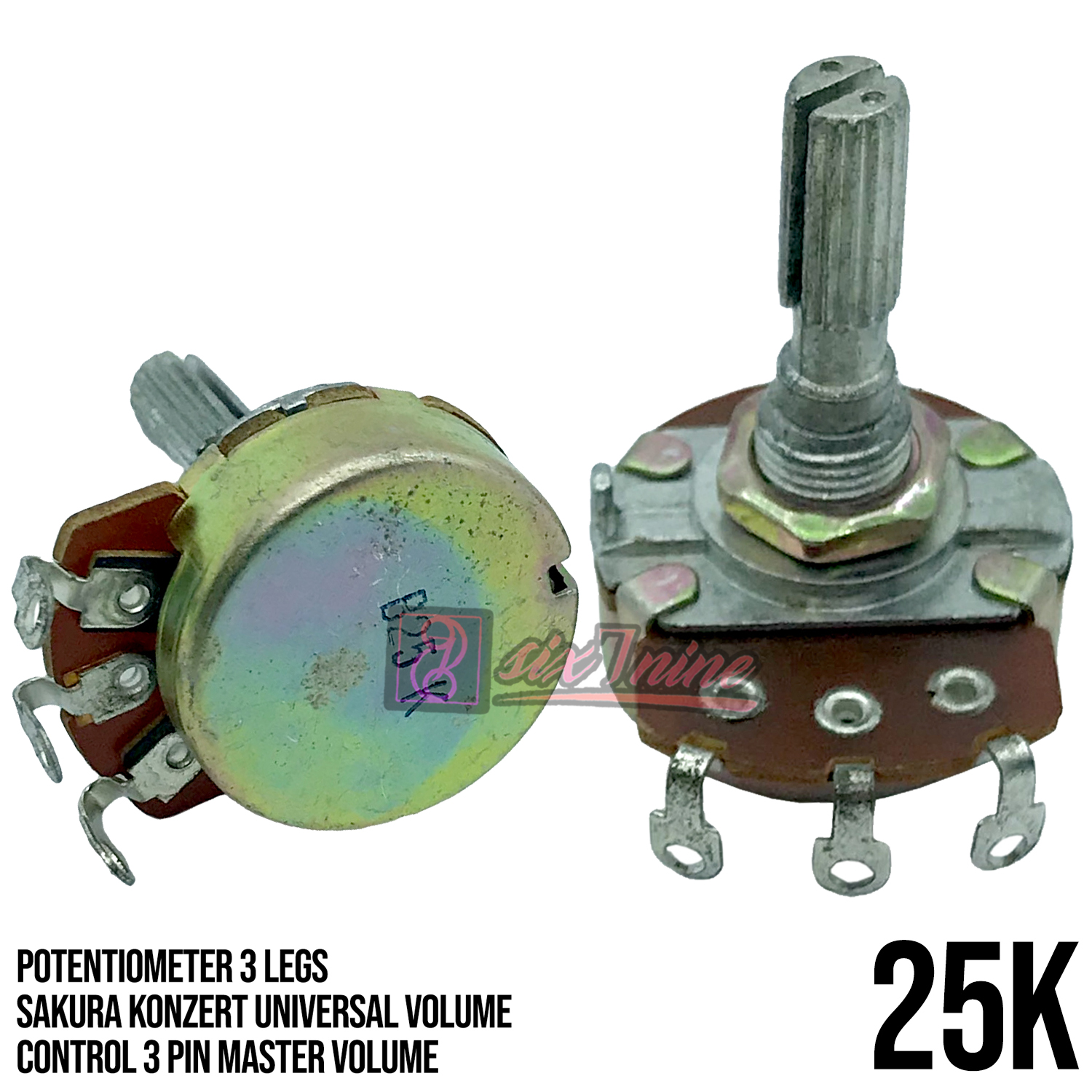 Universal Volume Control 25K 3 pin Sakura Konzert 3 legs Potentiometer