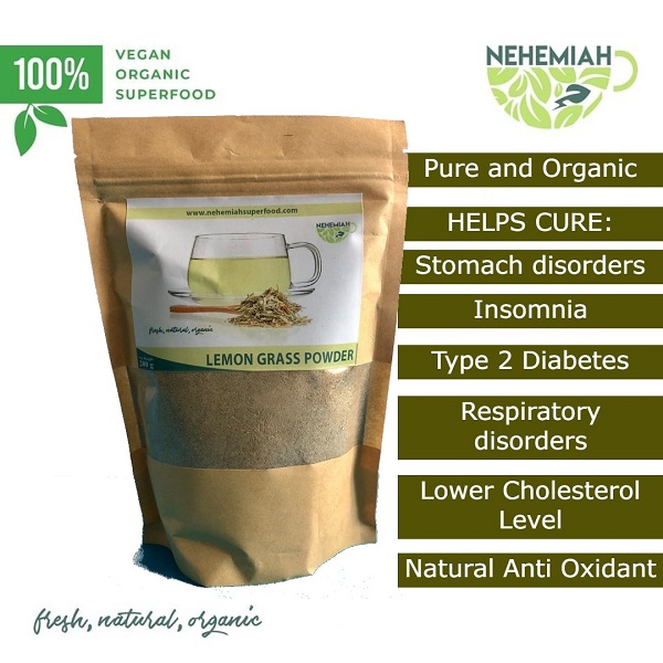 100 Natural Pure Lemongrass Leaves Powder Tea Original Organic Non