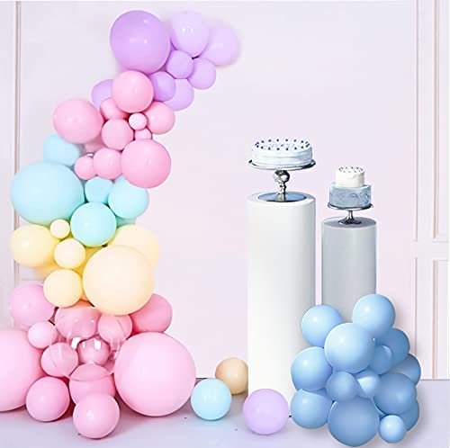 Kiena Balloon Garland Set Pastel Party Balloon Arch Kit Pink Purple Yellow Green Blue 5 Colour