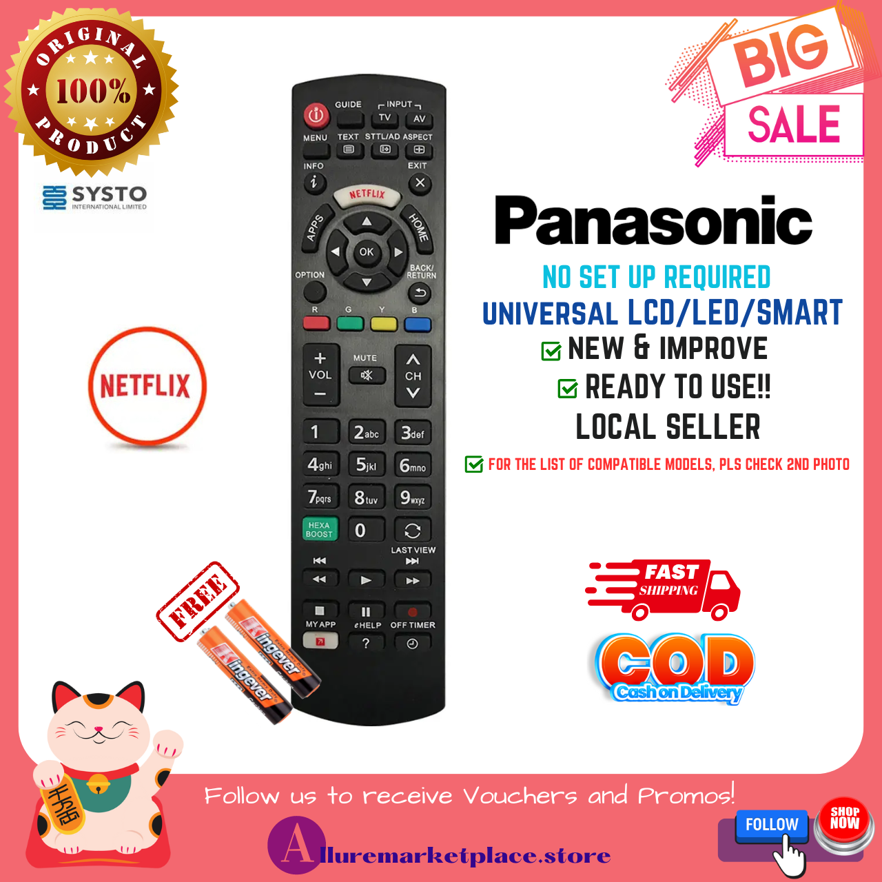 Universal remote for clearance panasonic tv