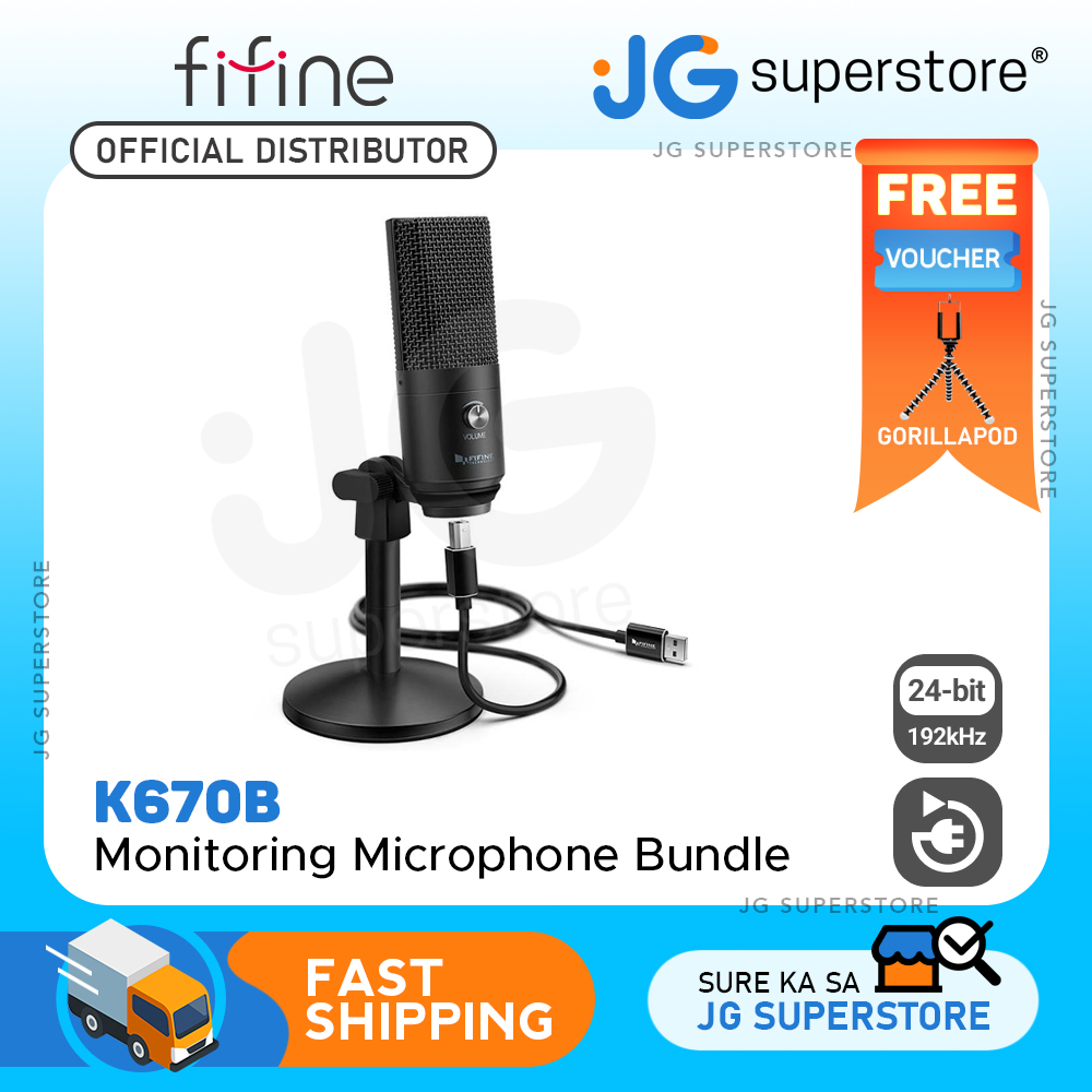 Fifine USB Microphone K670B - Black