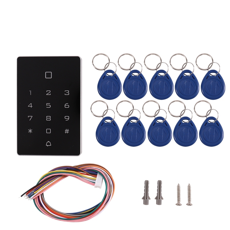 T12 Plastic Press Keypad Standalone Access Controller Reader Support 125KHz RFID EM ID Card PIN Password