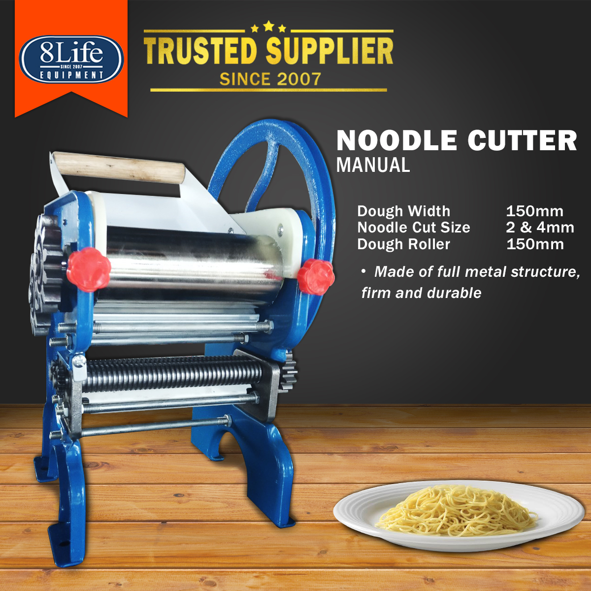 2pc Stainless Steel Manual Noodle Cutter Wheel Manual Noodle Maker