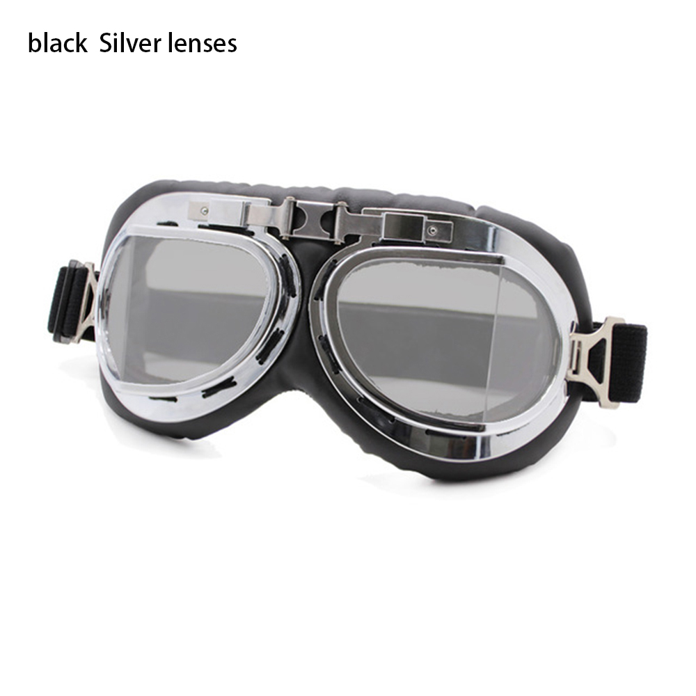 QUYAN Dustproof Sunglasses Vintage Snowboard Motorcycle Glasses Retro Goggles Cruiser Scooter Pilot